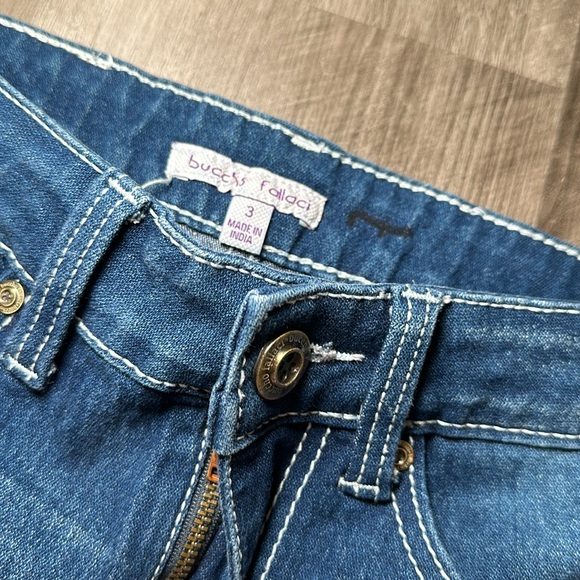 Buccho Fallaci Skinny Frayed Fringe Hem Jeans - 3 - Picture 8 of 9